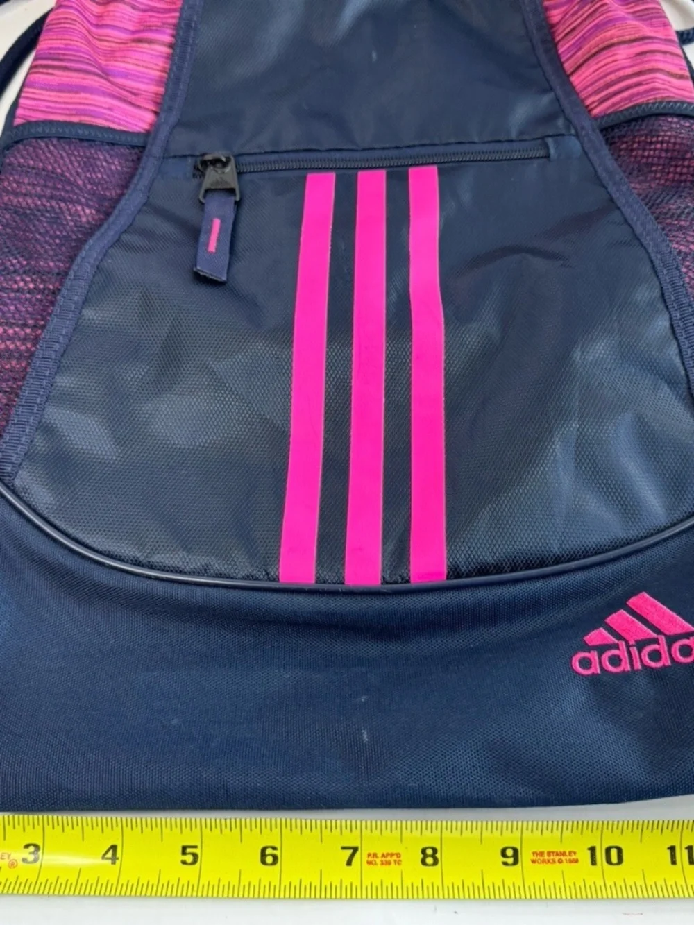 Adidas Unisex Alliance ll Sackpack Backpack In Hot Pink/Navy Blue